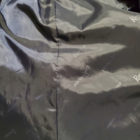 Rothschild Girls Dress Coat Size 5 Blue Jewl Wool Flower Trim Lined - Picture 8 of 9